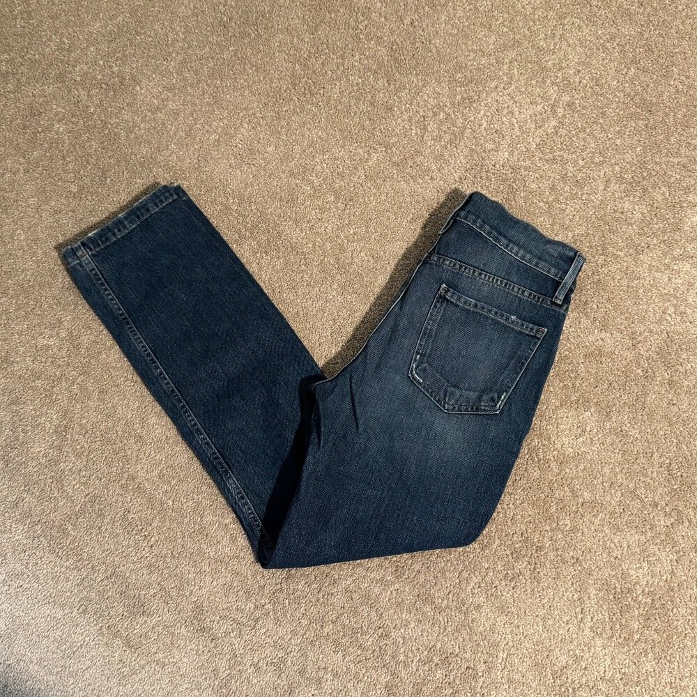 Frame Denim Heritage Le Sylvie Slender Straight Jeans Halston Wash Sz 28 (30x31)